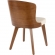 Bocello Dining Chair in Cream Leatherette & Walnut Finish